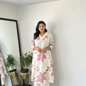 Agoka Women’s Kurti and Pant Set – Elegant Ethnic Co-ord