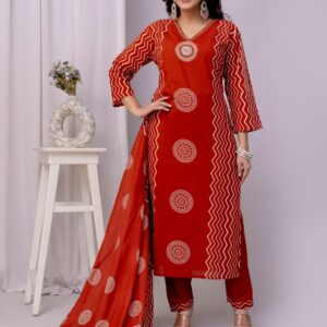 Agoka Kurti and pant duptta set