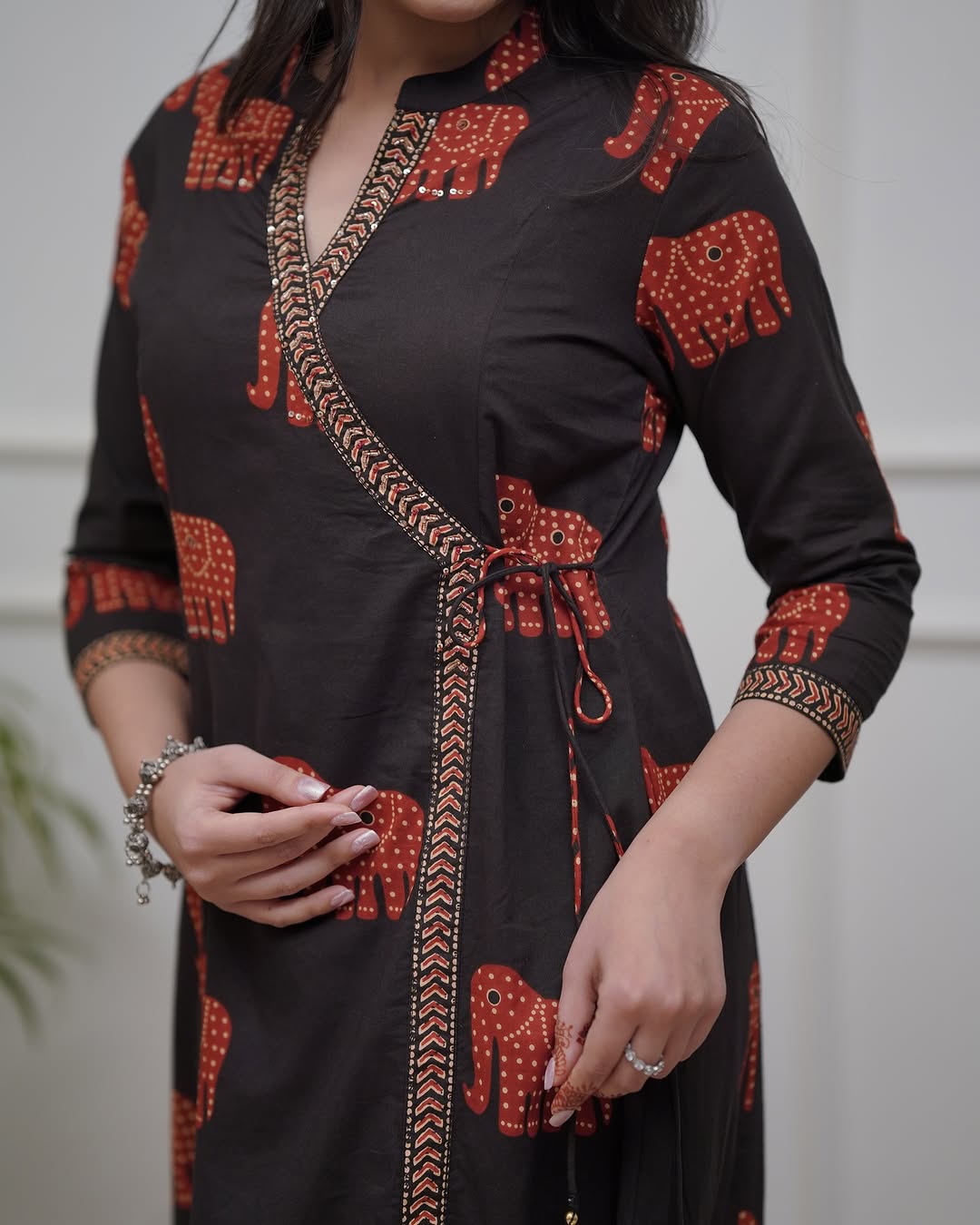 Agoka Kurti and pant duptta set - Image 4