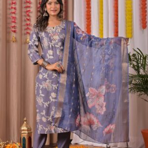 Agoka Kurti and pant duptta set