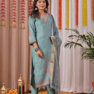 Agoka Kurti and pant duptta set (Copy)